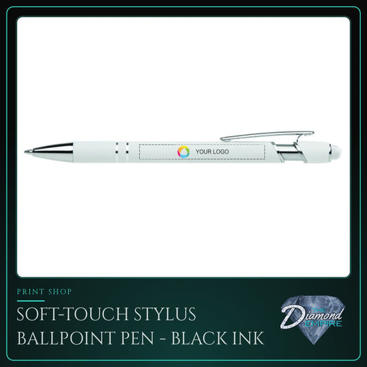 Soft-Touch Stylus Ballpoint Pen - Black Ink