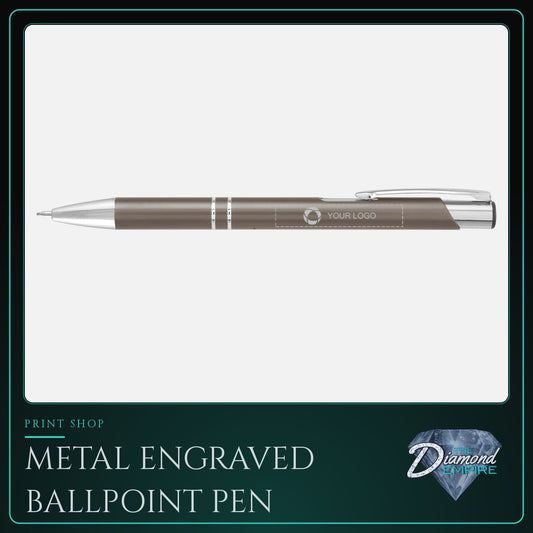 Metal Engraved Ballpoint Pen – Black Ink
