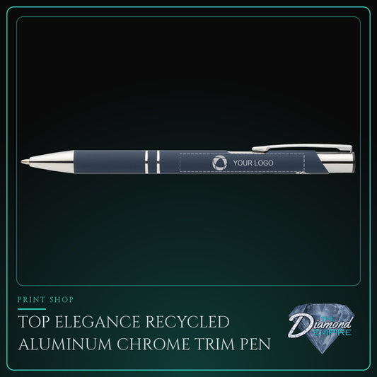 Top Elegance Recycled Aluminum Chrome Trim Pen