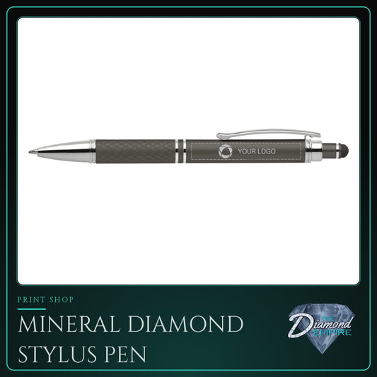 Mineral Diamond Stylus Pen with Black Ink
