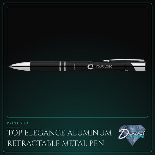 Top Elegance Aluminum Retractable Metal Pen