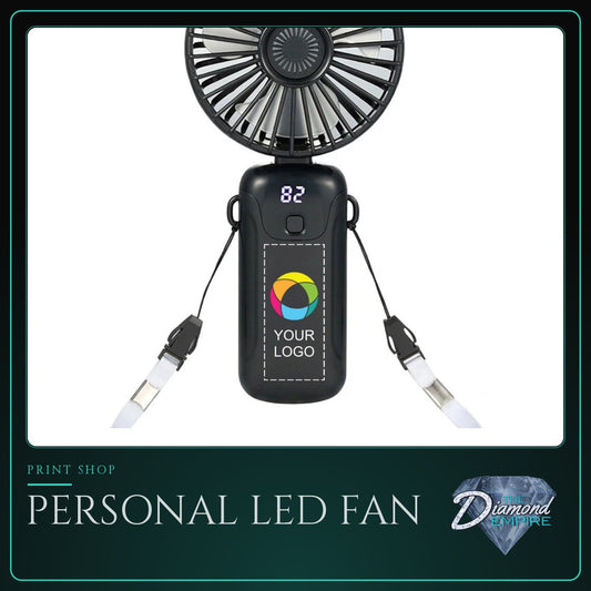 Personal LED Fan with Phone Holder