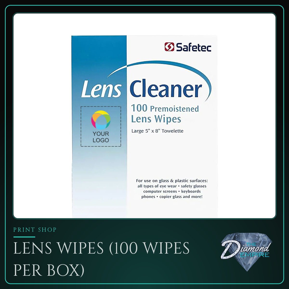 Lens Wipes (100 Wipes per Box)