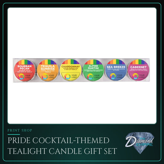 Pride Cocktail-Themed Tealight Candle Gift Set