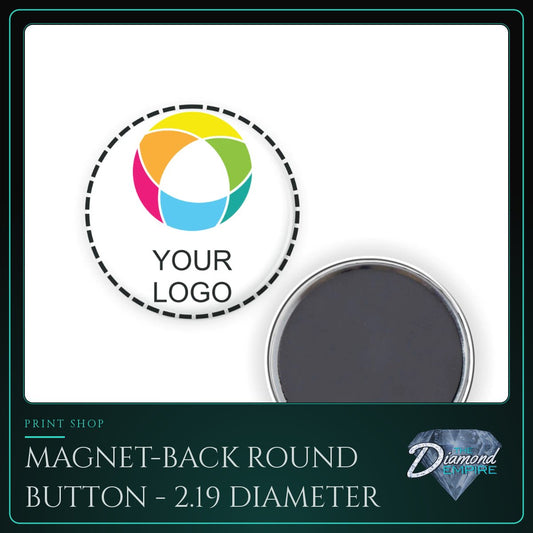Magnet-Back Round Button - 2.19 Diameter