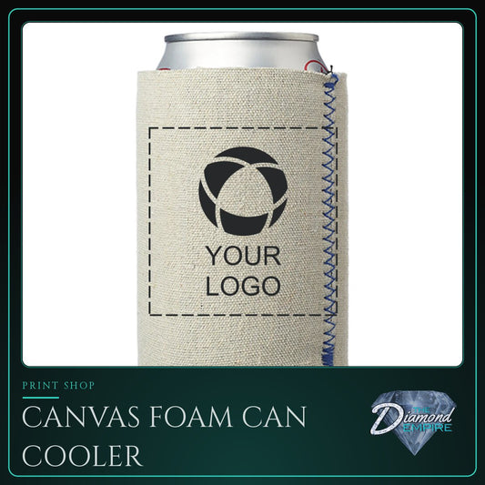 Canvas Foam Can Cooler