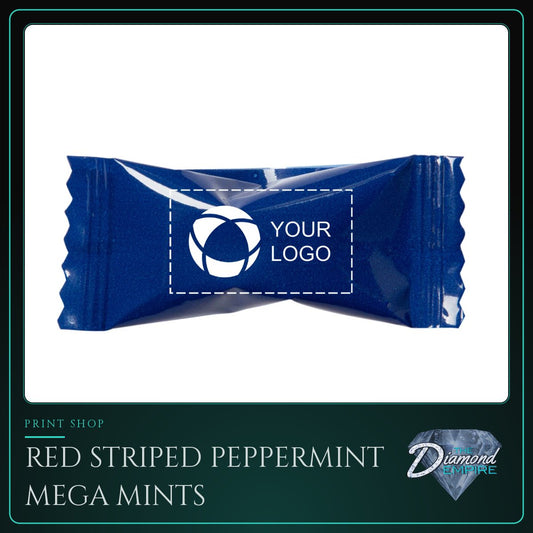 Red Striped Peppermint Mega Mints – Case of 1000