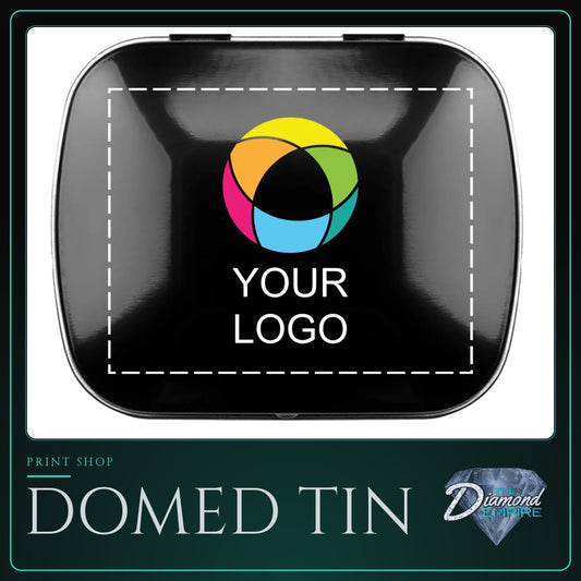 Domed Tin with Heart Shaped Mints