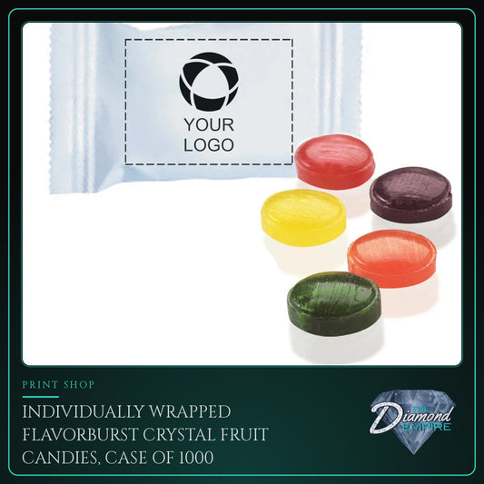 Individually Wrapped FlavorBurst Crystal Fruit Candies, Case of 1000