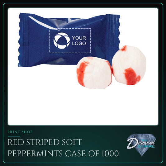 Red Striped Soft Peppermints Case of 1000