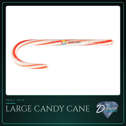 Large Candy Cane with Custom Label