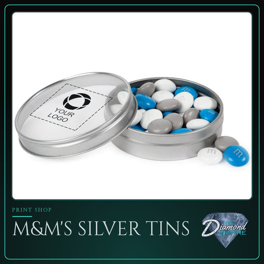 M&M'S Silver Tins with Personalized Lid- 1.5 oz.