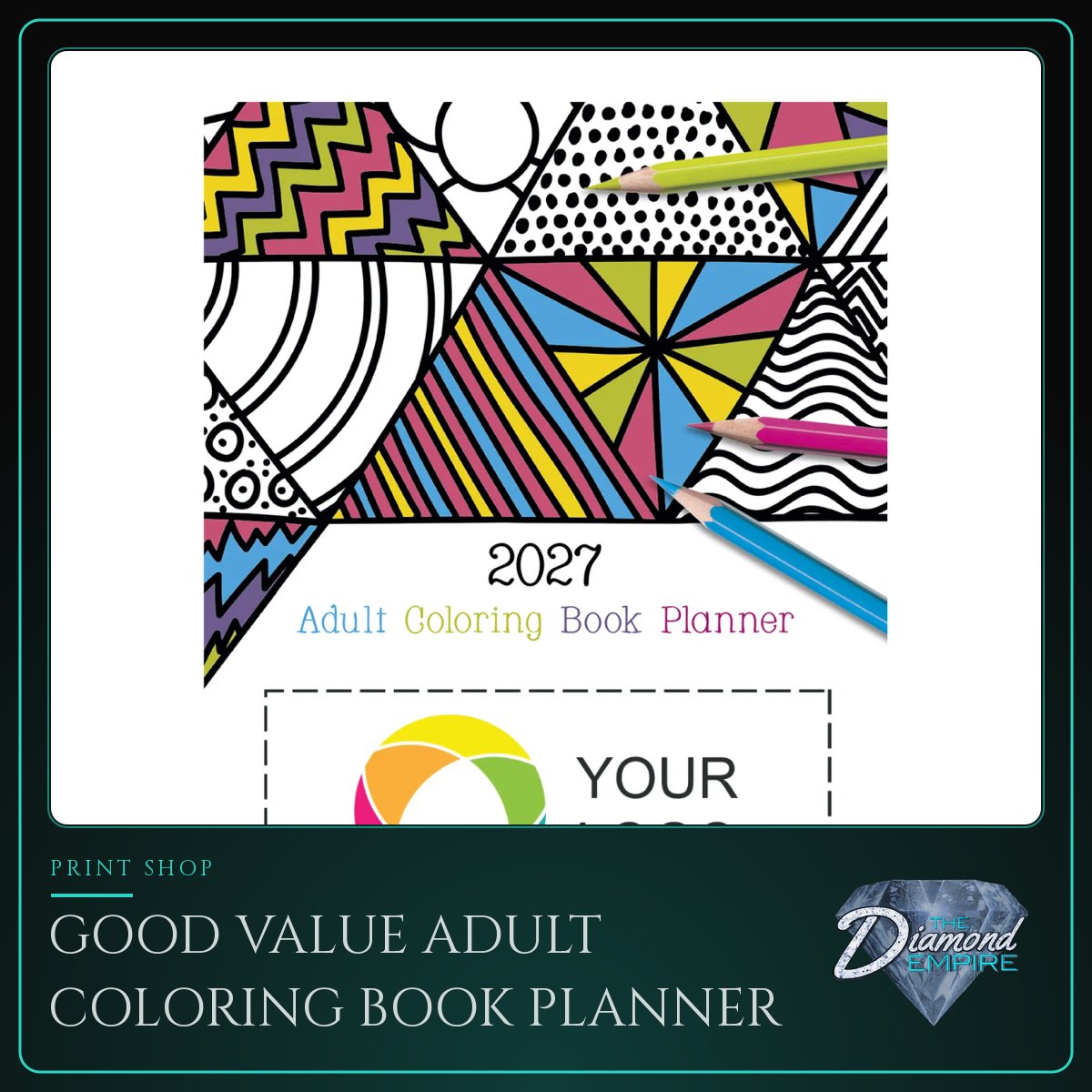 Good Value Adult Coloring Book Planner