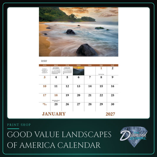 Good Value Landscapes of America Calendar