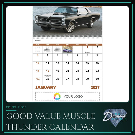 Good Value Muscle Thunder Calendar