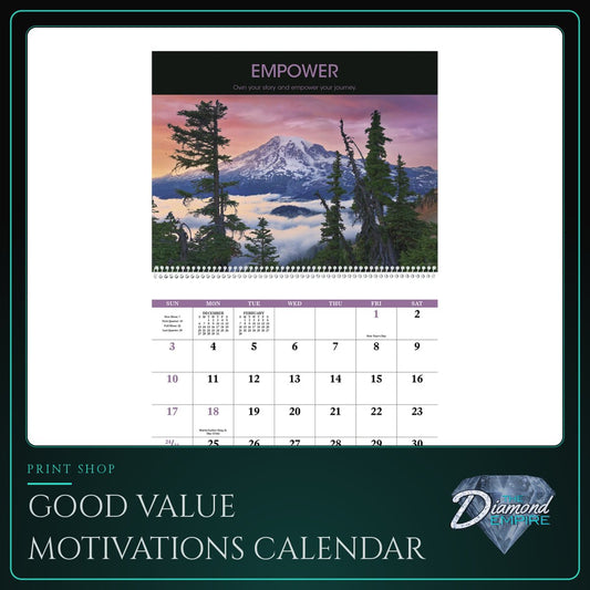 Good Value Motivations Calendar