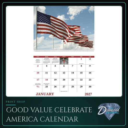 Good Value Celebrate America Calendar