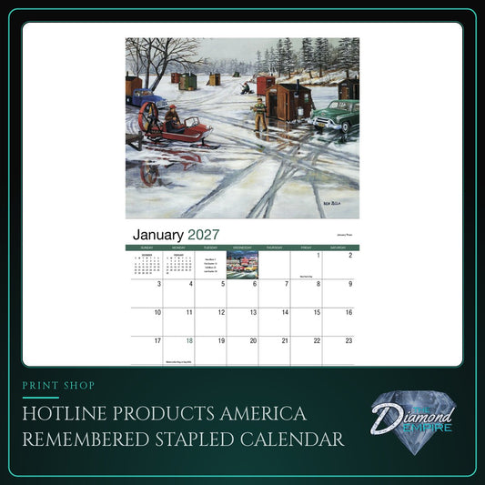 HotLine Products America Remembered Stapled Calendar