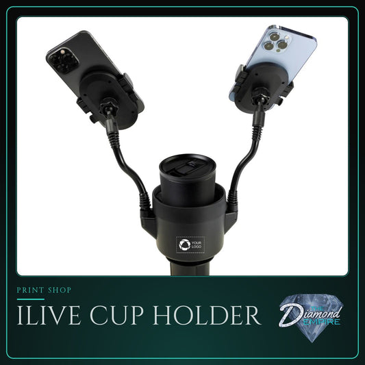 iLive Cup Holder with Dual Mobile Phone Mount