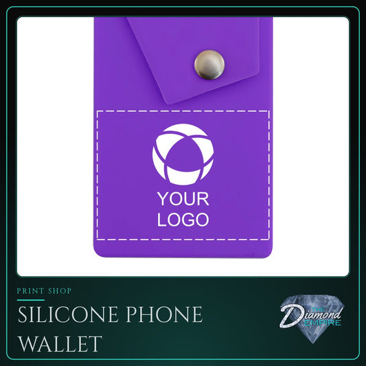 Silicone Phone Wallet with Snap Pocket and Stand