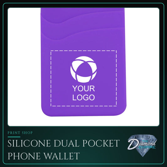 Silicone Dual Pocket Phone Wallet