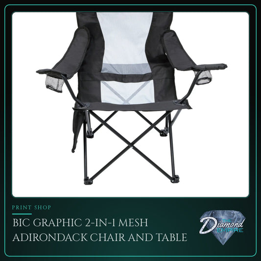 BIC Graphic 2-in-1 Mesh Adirondack Chair and Table
