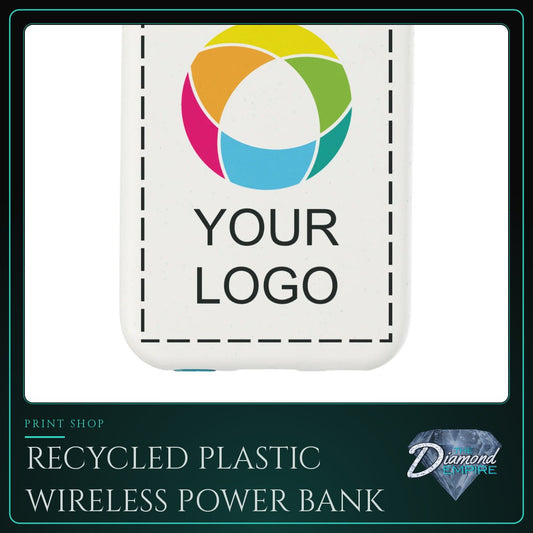 Recycled Plastic Wireless Power Bank – 3000 mAh