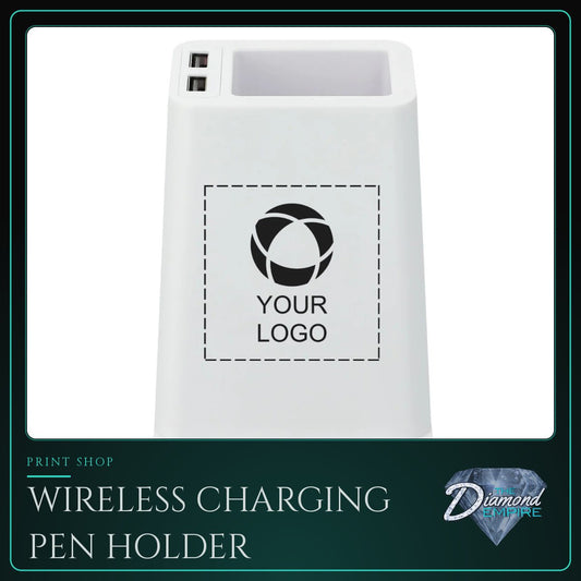Wireless Charging Pen Holder with Dual Output