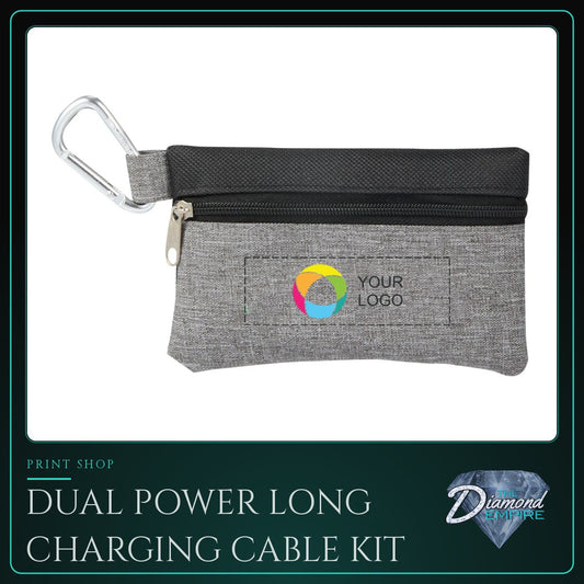 Dual Power Long Charging Cable Kit with Pouch