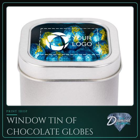 Window Tin of Chocolate Globes