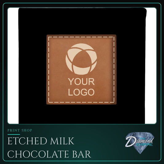 Etched Milk Chocolate Bar – Square