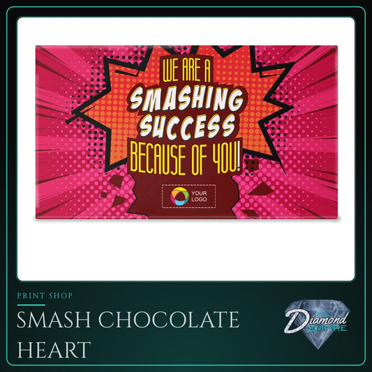 Smash Chocolate Heart with Candy Hearts