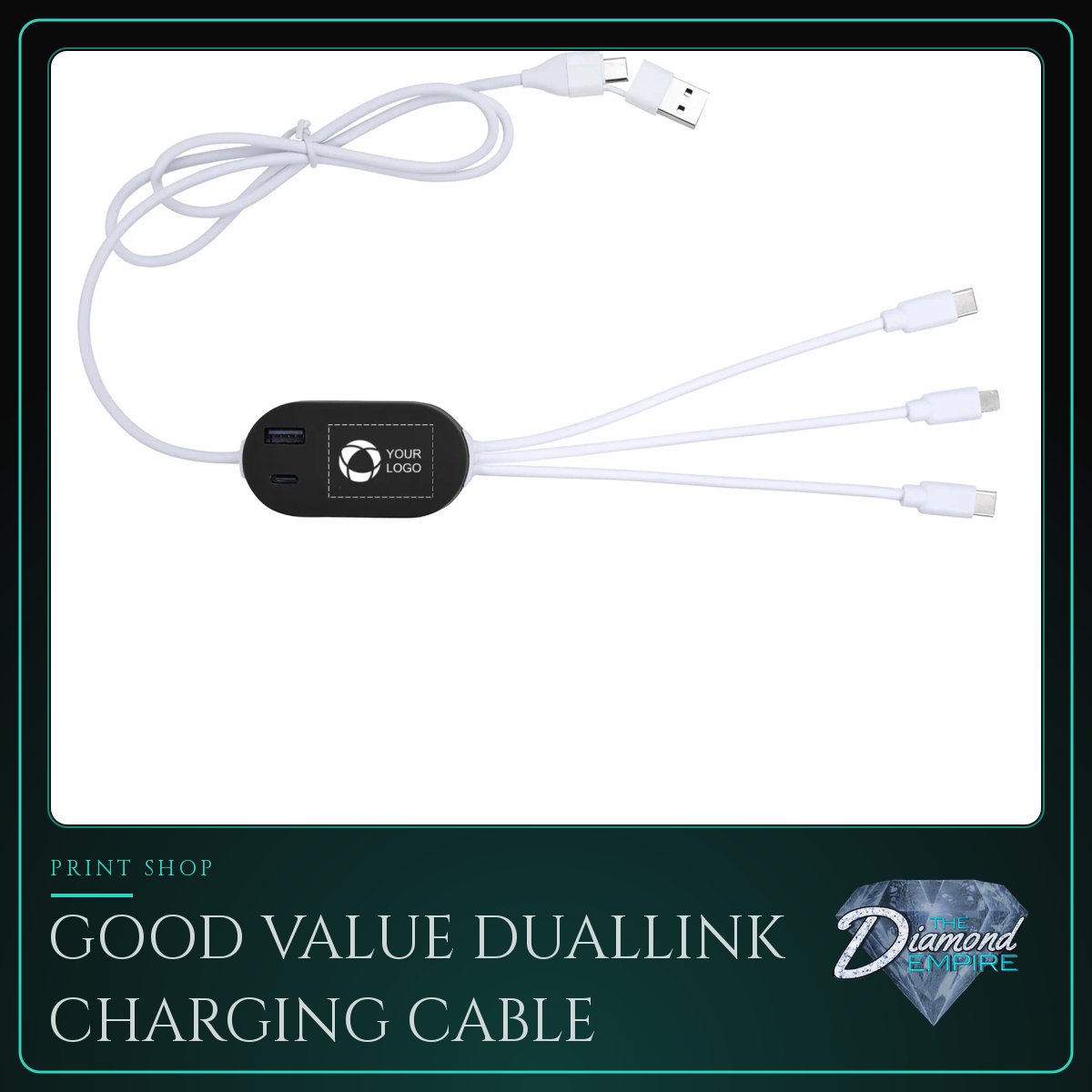 Good Value DualLink Charging Cable with USB Hub