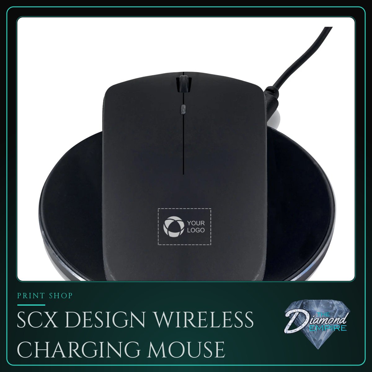SCX Design Wireless Charging Mouse with Wireless Charger