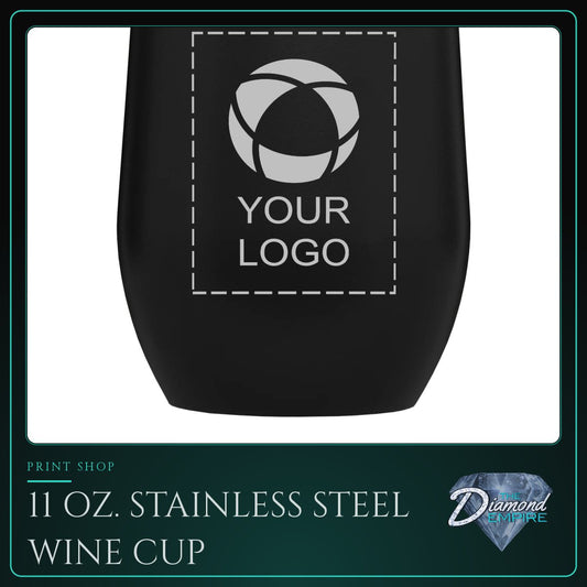 11 oz. Stainless Steel Wine Cup with Lid