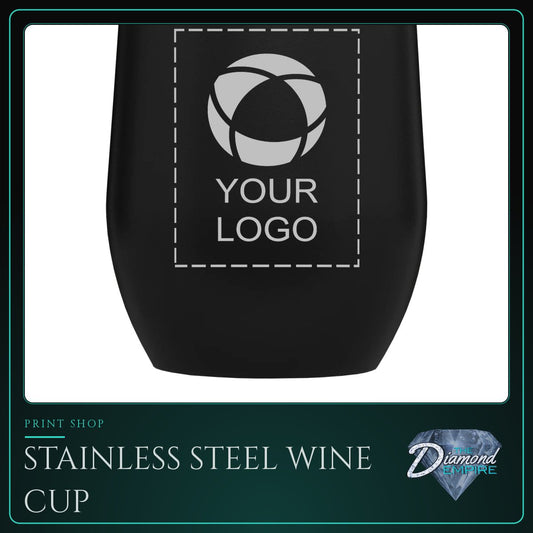 Stainless Steel Wine Cup with Lid – 11 oz.