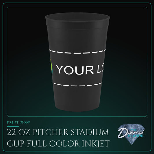 22 oz Pitcher Stadium Cup Full Color Inkjet