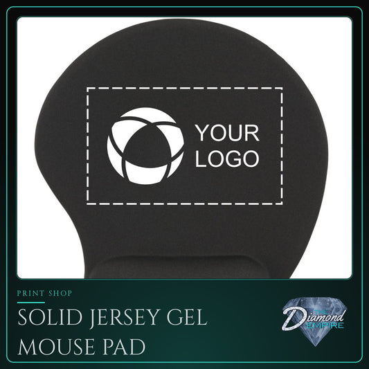 Solid Jersey Gel Mouse Pad With Wrist Rest