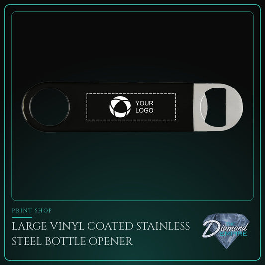 Large Vinyl Coated Stainless Steel Bottle Opener