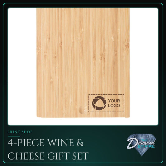 4-Piece Wine & Cheese Gift Set
