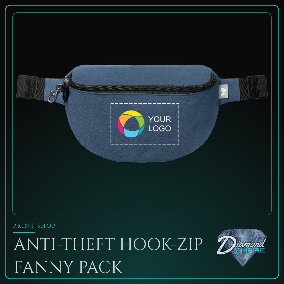 Anti-Theft Hook-Zip Fanny Pack