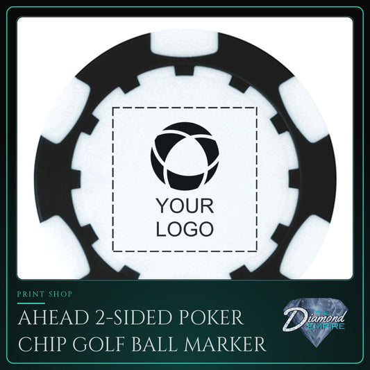 Ahead 2-Sided Poker Chip Golf Ball Marker