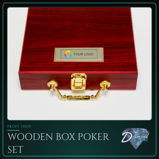 Wooden Box Poker Set