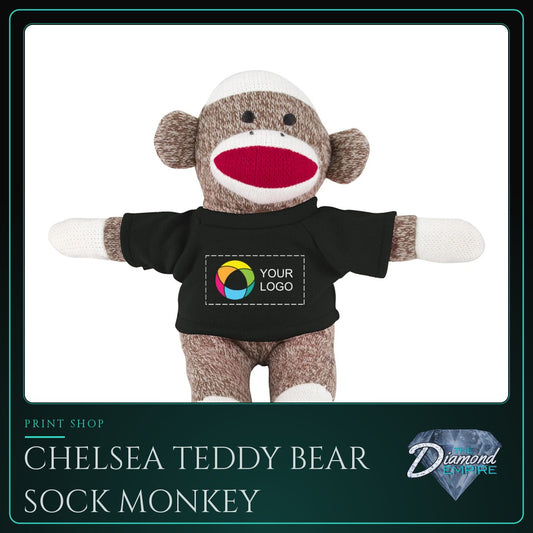 Chelsea Teddy Bear Sock Monkey – 11" Plush