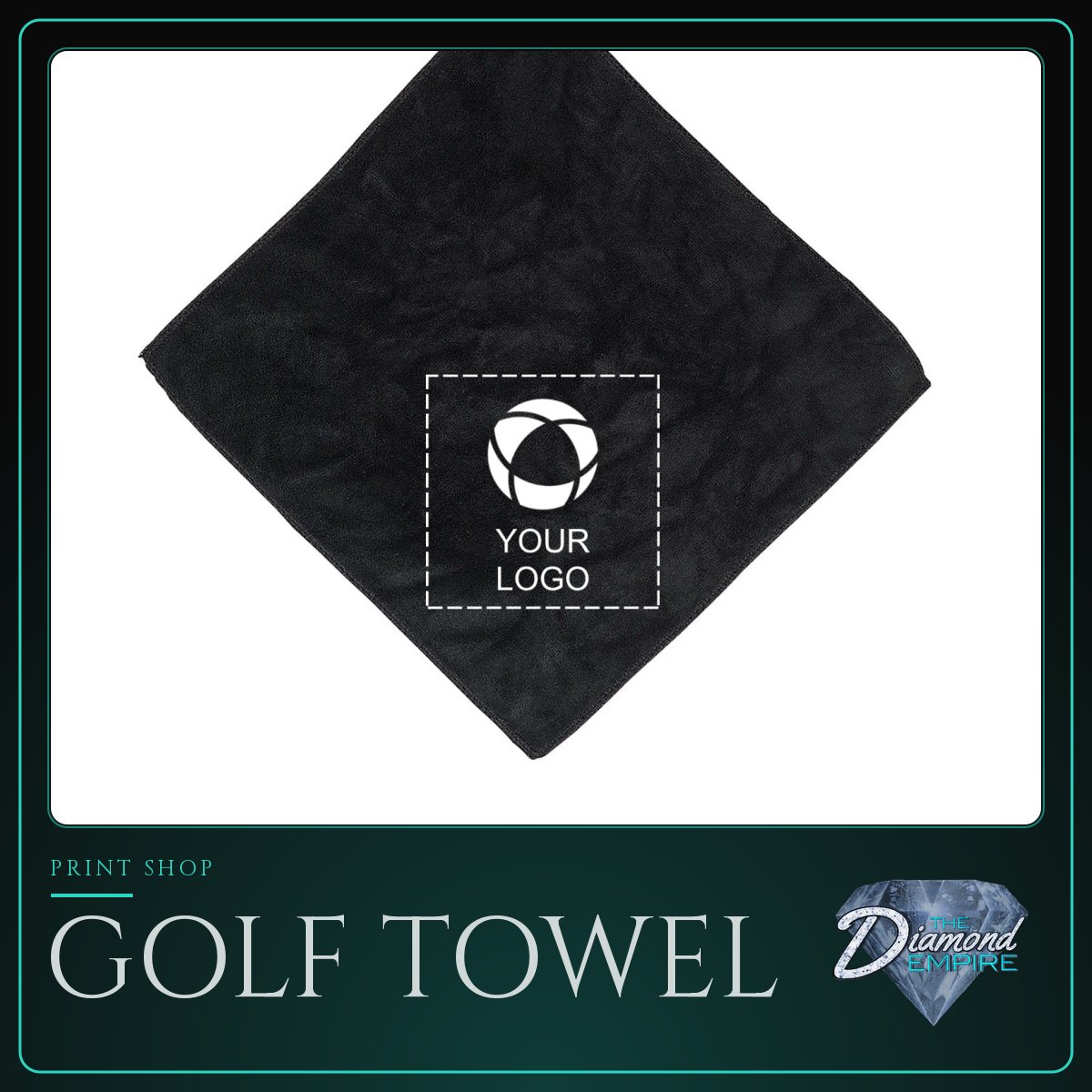 Golf Towel With Grommet and Hook