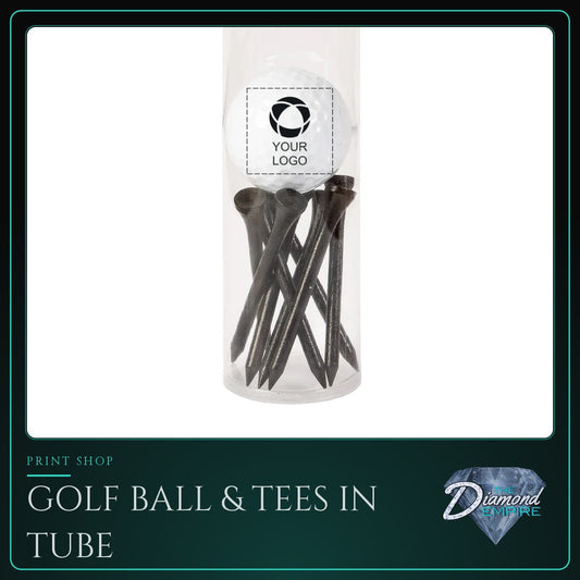 Golf Ball & Tees in Tube