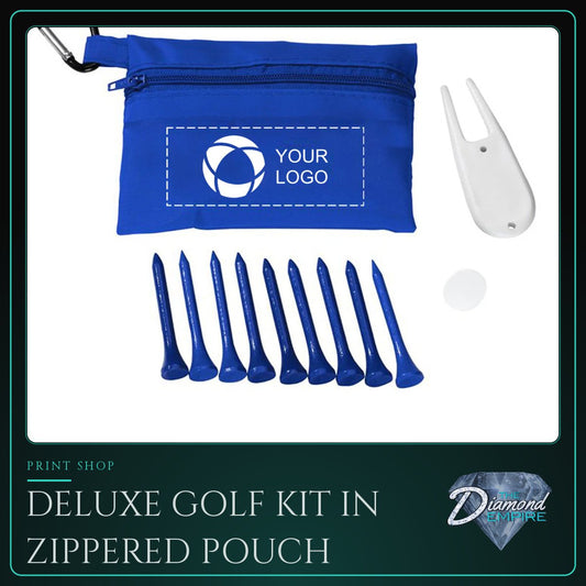 Deluxe Golf Kit in Zippered Pouch