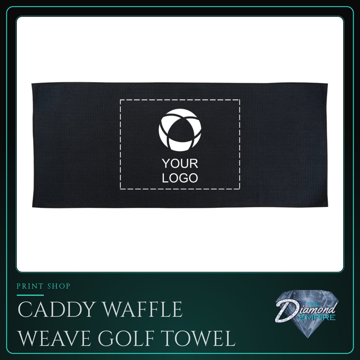 Caddy Waffle Weave Golf Towel