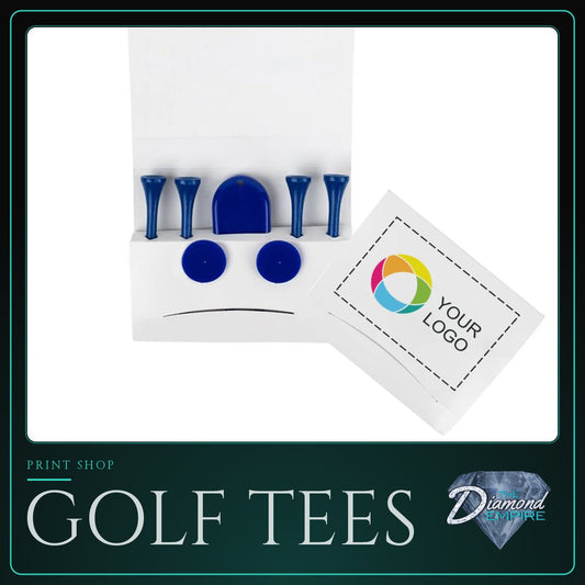 Golf Tees with Ball Marker & Divot Tool Set