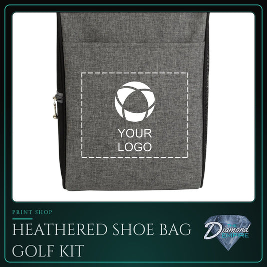 Heathered Shoe Bag Golf Kit